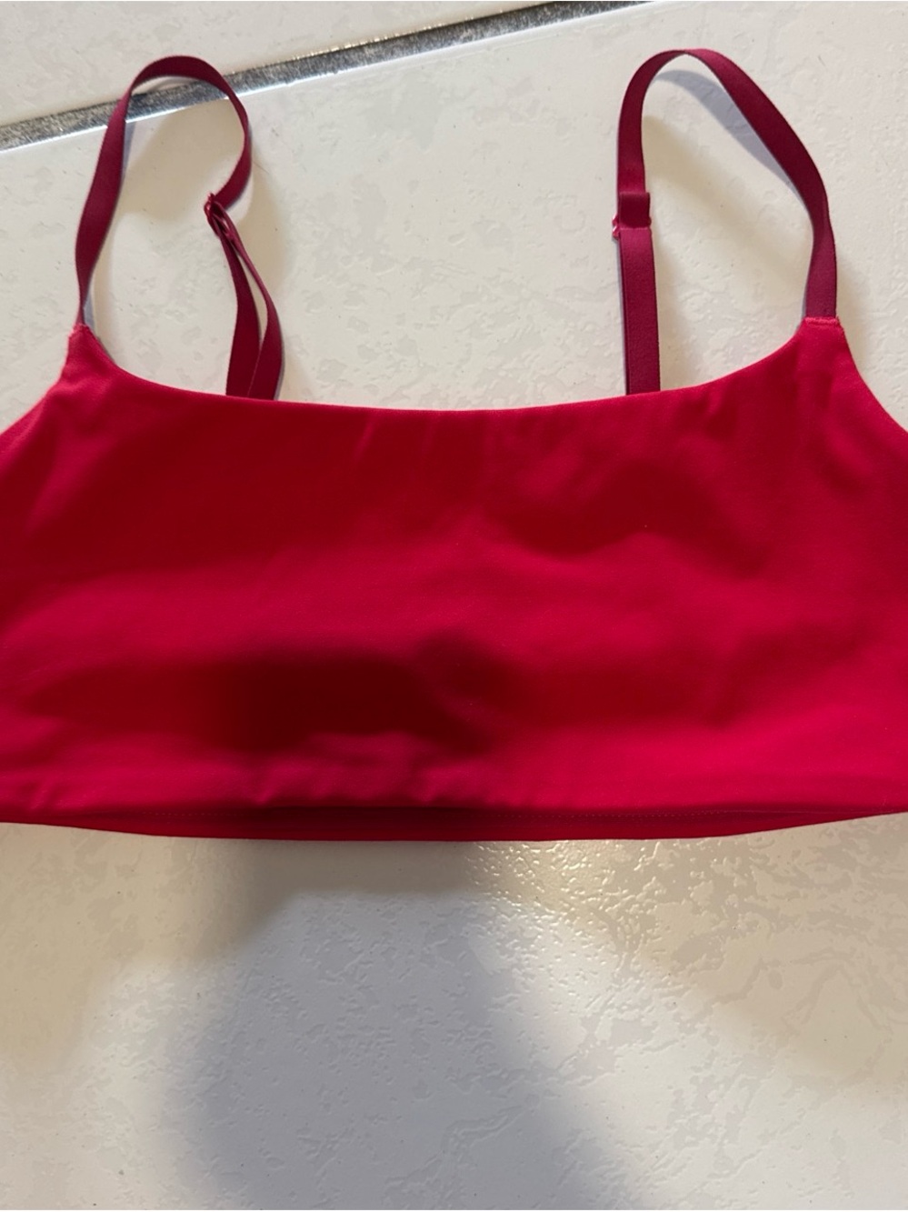 Victoria's Secret Bright Red Slim-Strap Cropped Camisole
